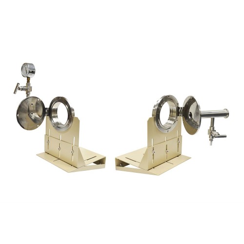 Hinged Vacuum Sealing Assembly with Flange Support for 5&quot; dia Tube Furnace - EQ-FL-125KF25-HG