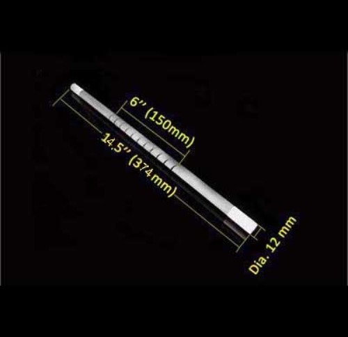 1650C Grade Kanthal GLOBAR-SG SiC Heating Element( 6&quot; heating zone x 374mm L ) - EQ-1600sp-HEL-6-374-LD