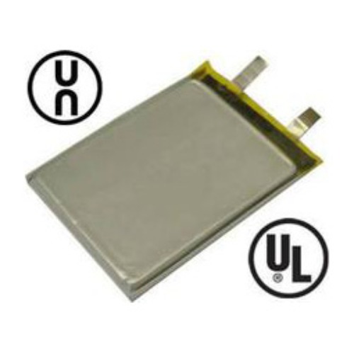 Polymer Li-Ion Battery: 3.7V 2000mAh (7.2Wh, 4.0A rate) - UL Listed / UN Approved (NDGR) - 4 pcs min. order - EQ-PL-605060-2C