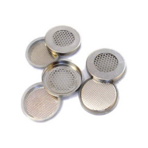 Meshed CR2032 Coin Cells Cases (20d x 3.2mm) with seal O-rings for Lithium Air Battery Research - 10pcs/pck - CR2032-CASE-304-MESH