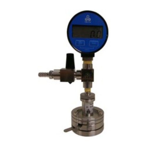 Three-Electrode Split Test Cell with Pressure Gauge for R&amp;D Battery - 15 mm Diameter Cell - EQ-3ESTC15P