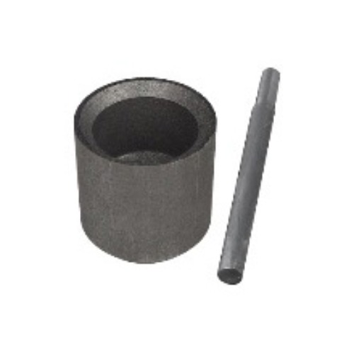 Graphite Crucible:80 mm OD x 60 mm ID x 83mm Height with 9.5mm pour hole for casting and Sealing Rod- EQ-GR6083-LD