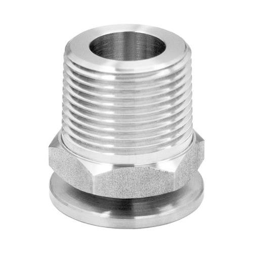 KF-25 Flange to 1 in. NPT-Male Adapter, Stainless Steel - EQ-1IN-KF25-M