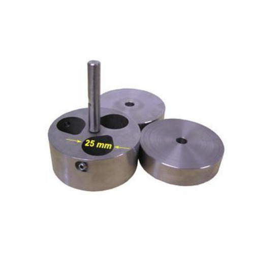 3&quot; Polishing Sample Holder with Three 1&quot; Holes / Two Dead Weight for Metallurgraphy - EQ-PF-3H1W2