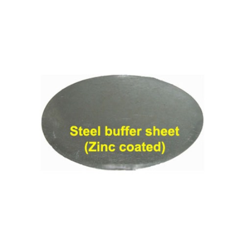 12&quot; dia x 0.7mm thick steel buffer sheet - EQ-SteelBF12
