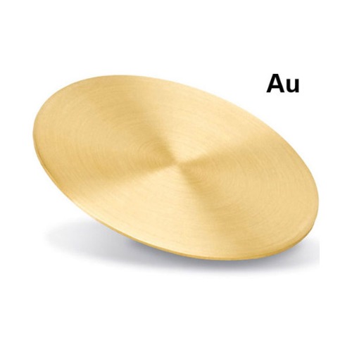 High purity gold (Au) target, 57mm dia.x0.12mm 4N -EQ-TGT-AU