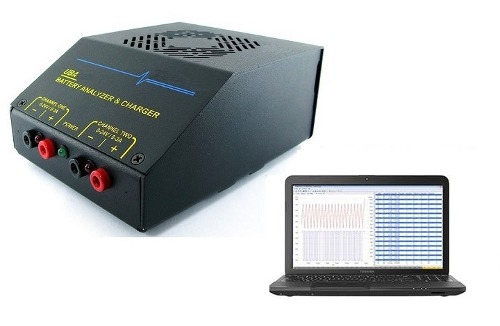 NRTL &amp; CSA Certified Two Channel Battery Analyzer, 12 - 2000mA upto 18.5V With Laptop - BST-UBA5-LD