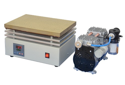 500°C Heating Plate (350L x 240W, mm) with Optional Vacuum Chuck &amp; Pump - HP-500V