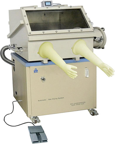 Stainless Steel Glove Box (31&quot;x26&quot;x28&quot;) with Automatic Humidity Purification System for Li-ion Battery Assembling (H2O