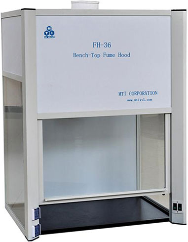 Bench-Top Fume Hood with Explosion Proof Blower &amp;amp; Lamp , 36&amp;quot;Wx 22&amp;quot;Dx 59&amp;quot;H, EQ-FH-36