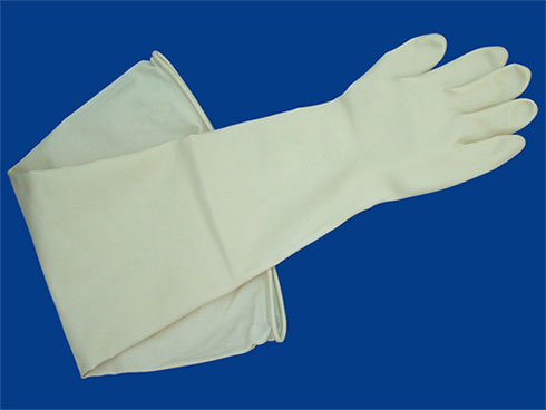 ANTISTATIC BUTADYL&amp;#174; GLOVE ( 6&amp;quot;diax 32&amp;quot;L)  for Larger Glove Box (a pair)    EQ-AGB-Glove-6-32-LD