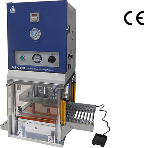 Semi-Automatic Die Cutter for pouch cell electrode sheet - MSK-180MSK-180MSK-180L