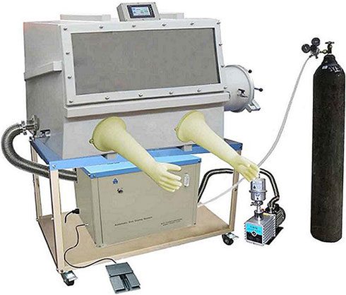 Stainless Steel Glove Box (44&amp;quot;x29&amp;quot;x35&amp;quot;) with Automatic Humidity Purification &amp;amp; with Vacuum Flange for Li-Ion Battery  (H2O&amp;lt;2ppm) - VGB-7