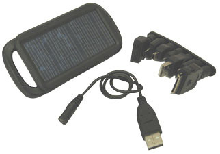 CH-USB-5000 Solar Battery Charger with USB plug for NiMH AA Batteries