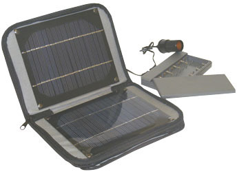 Solar Power: Portable 4W Solar Power charger / Power Pack --- 2 in 1 Smart Design