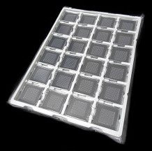  One 55 mm x 55 mm (2.17&amp;quot;x2.17&amp;quot;) Gel Sticky Carrier Box -- Transparent Cover- (SP1-5510T/B-LL-P33)-,24 pcs/pack