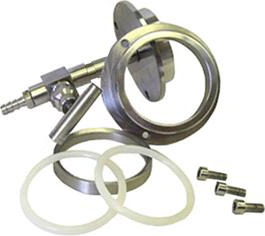 Vacuum Sealing Assembly for Single End 50mm dia.with Vacuum Valves- EQ-HFR-50