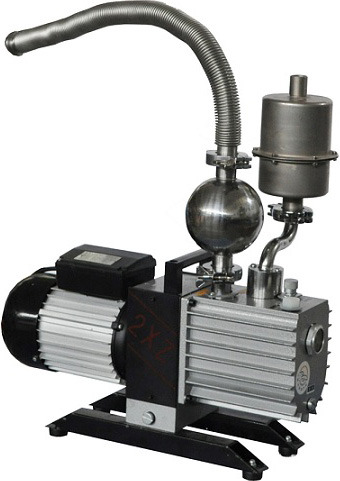 120 L/m Rotary Vane Vacuum Pump with Oil Trap, Exhaust Filter, Bellow &amp; KF-D25 Inlet -EQ-2XZEQ-2XZ-2-110EQ-2XZ-2-220