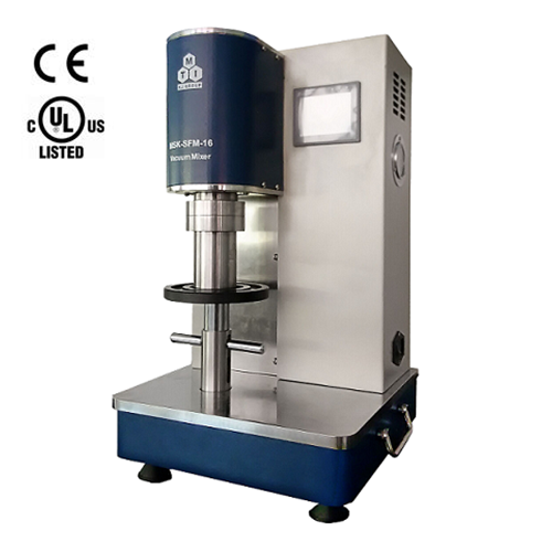 Glovebox Compatible Dual-Shaft Planetary Vacuum Mixer w/ Optional Containers (50-500ml) - MSK-SFM-16