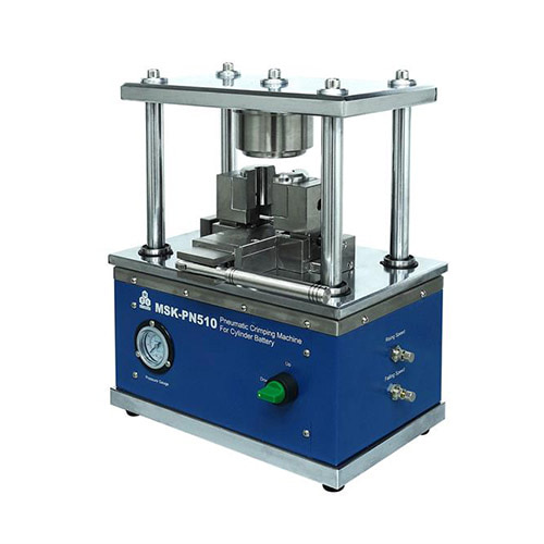 Pneumatic Crimping Machine for Cylindrical Cases (Optional: 32650, 26650, 21700, 18650, etc) - MSK-PN510