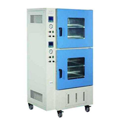 200°C Large Vacuum Oven with Mechanical Pump and Two Individual Heating Chambers 18&quot;x18&quot;x18&quot;, Total 180 Liters, 6.8 CF - DZF-6090-II