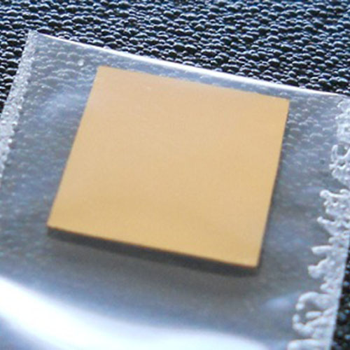 Au (Gold) Single Crystal Substrate: , 10x10x0.5 mm, 1 side polished