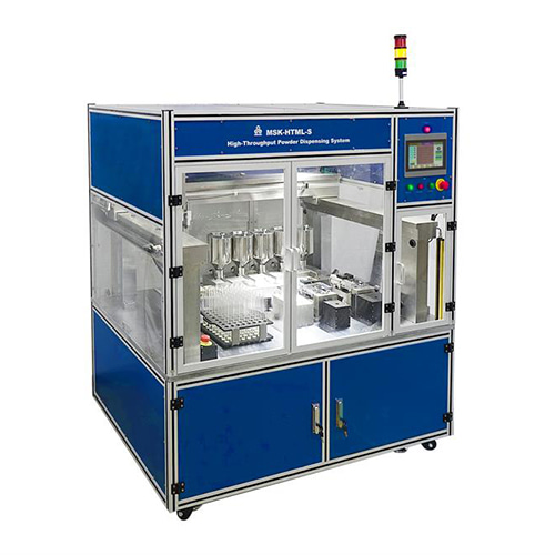 Auto 5-Channel Powder Dispenser with Precision Scale for High Throughput Preparation up to 64 Samples - MSK-HTML-S