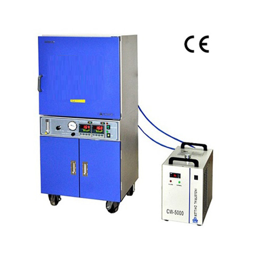 500ºC (18x18x18“, 91 Liter) Large Vacuum Oven with Vacuum Pump &amp; Water Chiller - DZF-6090-HT