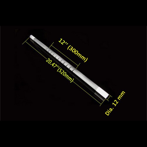 1650C Grade Kanthal GLOBAR SG SiC Heating Element (12&quot; Heating Zonex520mmL ) - EQ-1600sp-HEL-12-LD
