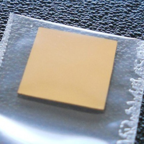 Au(Gold) Single Crystal Substrate: , 10x10x0.5 mm, 1 side polished