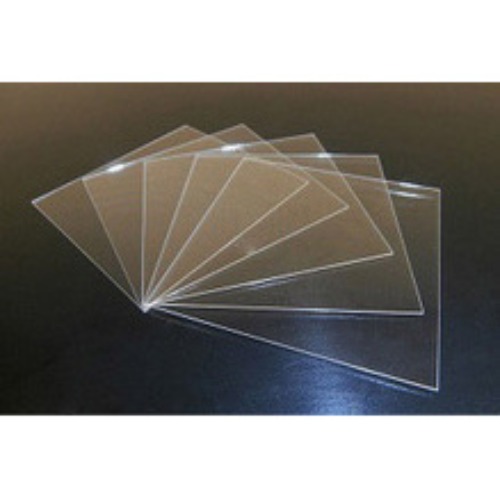 BK7 (Schott) glass substrates 10 x 10 x 0.5 mm, Double sides polished (60/40) - BK7Glass101005S2optUS