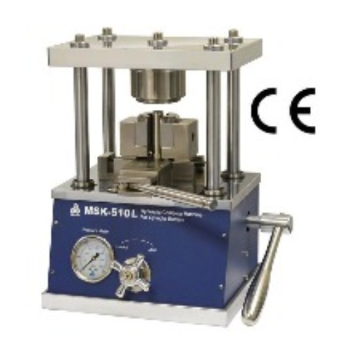 Hydraulic Crimping Machine for Cylindrical Cases (Optional: 32650, 26650, 21700, 18650, etc) - MSK-510M series