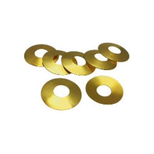 Gold Plated Stainless Steel Spring (Belleville Washers) for CR2032 Cases - 10 pcs/pck - EQ-CR20Be-SpringG