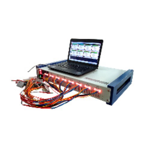 8 Channel Battery Analyzer (10-5000 mA, 5V w/ Temperature &amp; DCR Measurement and Laptop &amp; Software - BST8-5A-CST
