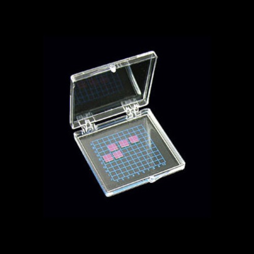 One 55 mm x 55 mm (2.17&quot;x2.17&quot;) Gel Sticky Box with Tray -- Transparent - (SP2-5510T/T-LL-P33)
