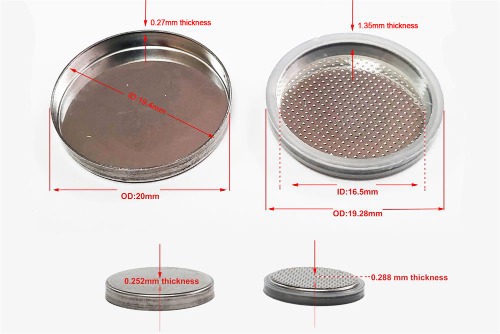 CR2032 coin cell cases (20d x 3.2t mm) with O-rings for Battery Research - 100 pcs/pck - EQ-CR2032-CASE