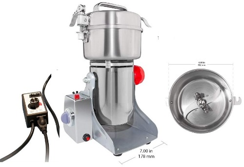 Swing Type Electric Dry Crusher / Mixer 25K RPM ( 200g Max) with Timer and Speed Controller- MSK-FS-152