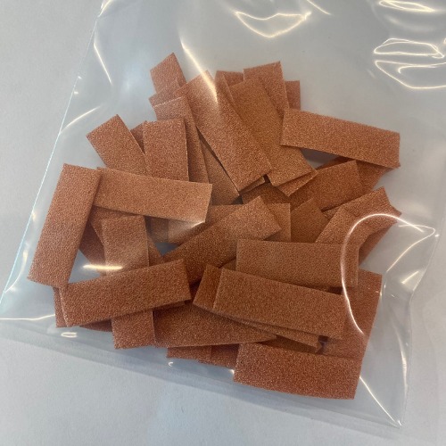 Copper Foam for Battery Cathode Substrate (30mm length x 10mm width x 1.6mm thickness) - EQ-bccf-16m-copper-30-10