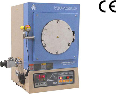 MTI KOREA - 1100°C Vacuum Chamber Furnace (7.5"IDx 13"L, 7.6  Liter ) with UL Recognized Electric Components - VBF-1200X-H8-ULMTIKorea